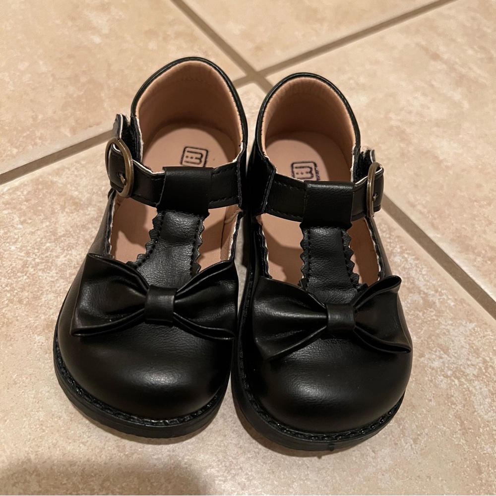 Black Bow Kids Shoes